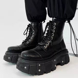 MODEFREAKの厚底レザーマーティンブーツ mf3148の画像