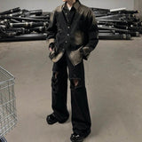 MODEFREAKのフレアダメージデニムパンツ mf2945の画像