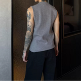 MODEFREAKのノースリーブジップアップニットトップス mf3241の画像