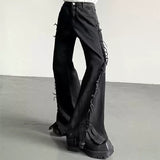 MODEFREAKのモードフリンジフレアデニムパンツ mf3432の画像