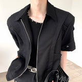 MODEFREAKのスタッズデザインジップアップジャケット mf2726の画像