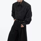 MODEFREAKのタックデザインモノトーンシャツ mf3182の画像