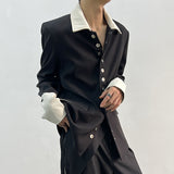 MODEFREAKのクラシカルバイカラージャケット mf2769の画像