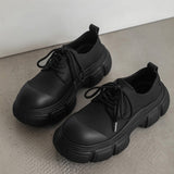 MODEFREAKのマット厚底レザーシューズ mf2645の画像