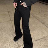 MODEFREAKのスタッズモードフレアデニムパンツ mf3271の画像