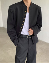 MODEFREAKのクラシカルノーカラージャケット mf3265の画像