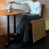 MODEFREAKのヘンリーカラーモードニットプルオーバー mf3514の画像