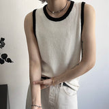 MODEFREAKのモノトーンバイカラーノースリーブトップス mf3341の画像