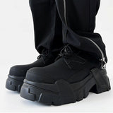 MODEFREAKのスタイリッシュレザースニーカー mf2737の画像