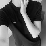 MODEFREAKのシンプルロゴハイネックスリムTシャツ mf3417の画像