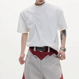 MODEFREAKのアシンメトリープリーツTシャツ mf3380の画像