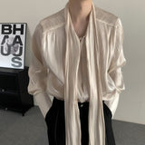 MODEFREAKのラグジュアリーシルクリボンシャツmf2422の画像