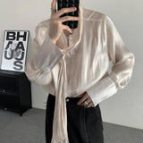 MODEFREAKのラグジュアリーシルクリボンシャツmf2422の画像