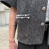 MODEFREAKのパールモードツイードサマージャケット mf3399の画像