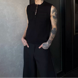 MODEFREAKのノースリーブジップアップニットトップス mf3241の画像