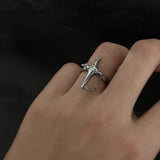 MODEFREAKのクロスデザインチェーンリング mf2295の画像