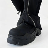 MODEFREAKのスタイリッシュレザースニーカー mf2737の画像