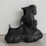 MODEFREAKのマット厚底レザーシューズ mf2645の画像