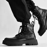 MODEFREAKのジップアップレザーマーティンブーツ mf2770の画像