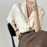 MODEFREAKのエンボスモノトーンクラシカルシャツ mf3382の画像