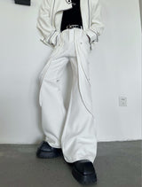 MODEFREAKのプリーツレイヤーフレアパンツ mf3169の画像