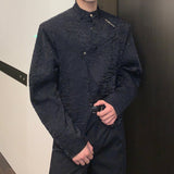 MODEFREAKのエンボスアシンメトリーハイネックシャツ mf2902の画像