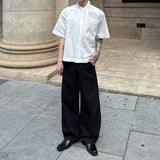 MODEFREAKのプリーツデザインドレープスラックス mf3352の画像