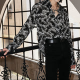 MODEFREAKのヴィンテージフラワーモードシャツ mf3487の画像