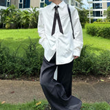 モノトーンタイデザインモードシャツ mf3102