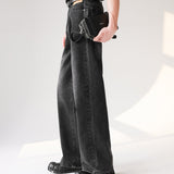 MODEFREAKのドレープコリアンモードデニムパンツ mf2675の画像