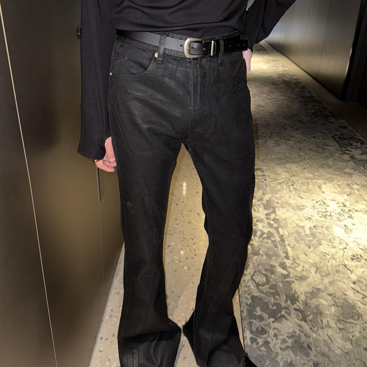 MODEFREAKのフレアダメージモードデニムパンツ mf3372の画像