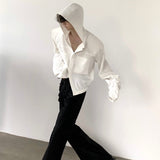 MODEFREAKのフードデザインモードシャツジャケット mf2795の画像