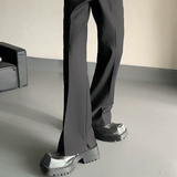 MODEFREAKのサイドスリットマイクロフレアパンツ mf2386の画像2