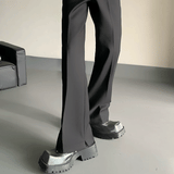 MODEFREAKのサイドスリットマイクロフレアパンツ mf2386の画像5