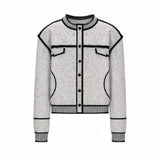 MODEFREAKのモノトーンバイカラーカーディガン mf3500の画像