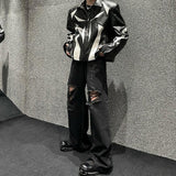 MODEFREAKのフレアダメージデニムパンツ mf2945の画像