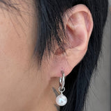 MODEFREAKのパールフープリングイヤリング mf3338の画像