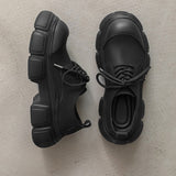 MODEFREAKのマット厚底レザーシューズ mf2645の画像