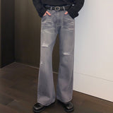 MODEFREAKのウォッシュドダメージデザインデニムパンツ mf3318の画像