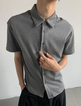 MODEFREAKのコリアンコットンリラックスシャツ mf3331の画像