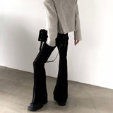 MODEFREAKのスリムフットフレアコリアンスラックス mf3097の画像