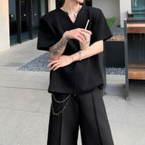 MODEFREAKのVカットモードシルエットカットソー mf3327の画像