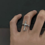 MODEFREAKのクロスデザインチェーンリング mf2295の画像