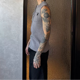 MODEFREAKのノースリーブジップアップニットトップス mf3241の画像