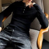 MODEFREAKのヘンリーカラーモードニットプルオーバー mf3514の画像