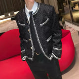 MODEFREAKのラグジュアリーモードツイードジャケット mf2956の画像