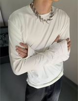 MODEFREAKのプリーツデザインルーズカットソー mf3069の画像