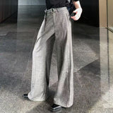 MODEFREAKのベルトデザインハイウエストスラックス mf3452の画像