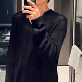 MODEFREAKのライトメッシュコリアンニット mf2936の画像