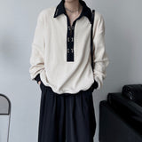 MODEFREAKのバイカラーデザインリブカットソー mf2533の画像1